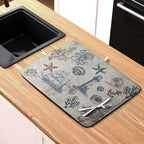 Nautical Coastal Dish Drying Mat - Image 6