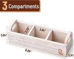 BAMBOO LAND- Wooden Tea Bag Organizer, 3 Slot Small Wooden Tea Bag Holder - Image 2