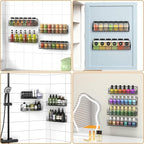 Wall Mounted Spice Rack Organizer, Pantry Door Organizer & Hanging Storage - Image 6