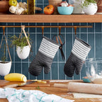 KitchenAid Albany Oven Mitt 2-Pack Set, Charcoal Grey - Image 2
