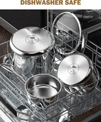 Cooks Standard Stainless Steel Saucepan Set 1.5 and 3 Quart - Image 8