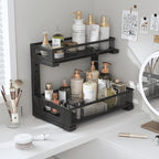 2-Pack Under Sink Storage Organizer, Large 2-Tier Elegant Mesh Pull Out Shelf - Image 9