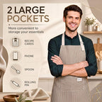 Janmercy 24 Pcs Aprons for Women Men - Image 3