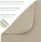 S&T INC. Dish Drying Mat 2 Pack, 16” x 18”, Absorbent Microfiber Kitchen - Image 3