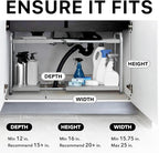 Simple Houseware Under Sink 2-Tier Heavy Duty Expandable Rack Organizer - Image 3
