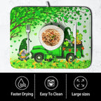 St Patrick's Day Shamrock Dish Drying Mat - Image 4