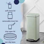 happimess HPM1007E Betty Retro 8-Gallon Step-Open Trash Can - Image 3