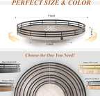9" Wooden Lazy Susan Organizer for Cabinet, Turntable Round Decorative Tray for - Image 7