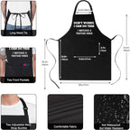 Xornis 100% Cotton Funny Apron for Men Women Adjustable Bib Aprons - Image 3