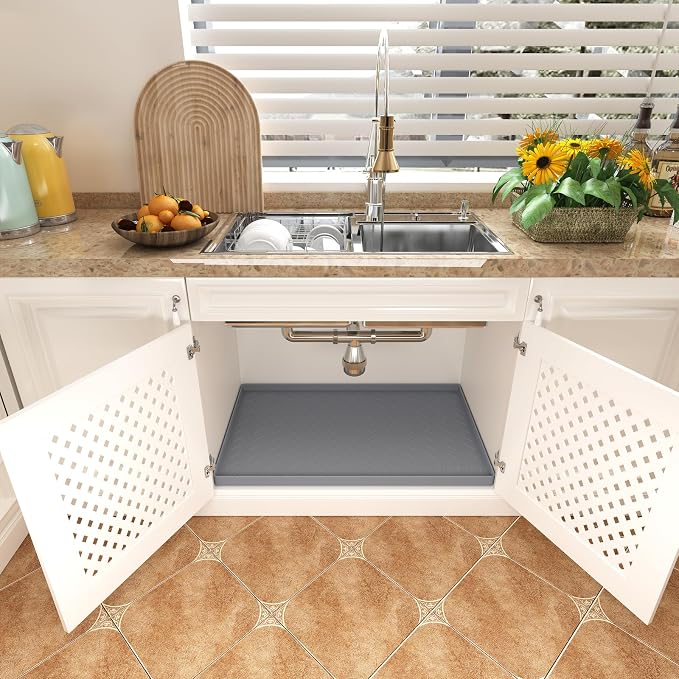 TigeJoy 28" x 22" Under Sink Mats - Image 6