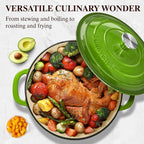 Umite Chef 5QT Enameled Cast Iron Dutch Oven Pot - Image 4