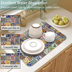 Dish Drying Mat for Kitchen Counter 2 Pack - Image 4