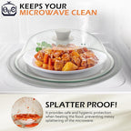 OEC Lighter Weight Tempered Glass Microwave Splatter Cover - Image 5