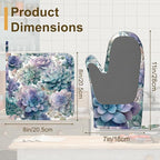 Succulent Botanical Floral Oven Mitts and Pot Holders Sets of 4, Heat Resistant - Image 2