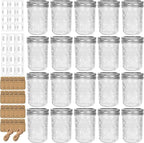 Eathtek 8 oz Mason Jars 20 Pack, 240ml Mini Canning Jars - Image 2