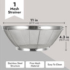 Juvale Stainless Steel Fine Mesh Strainer - Image 4