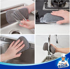MR.SIGA Dual-Sided Scrub Sponges, Long lasting, Reusable Dishwashing Sponges - Image 6