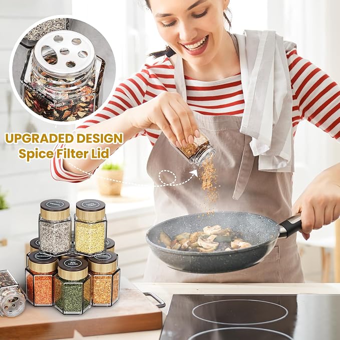 Vetacsion Set of 12 Magnetic Spice Tins - Image 6
