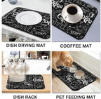 Fun Coffee Mat 23inx15in, Coffee Bar - Image 2
