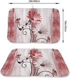 Floral Dish Drying Mat 18x24 Inches - Image 2