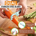 Spring Chef Premium Stainless Steel Vegetable Peeler, Dishwasher Safe Potato - Image 2