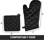 Oven Mitt & Pot Holder 100% Cotton Easter Heat Resistant Oven Gloves & Hot Pads - Image 4