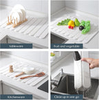 Large White Stone Dish Drying Mats - Image 5