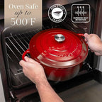 Cast Iron Dutch Oven with Lid – Non-Stick Ovenproof Enamelled Casserole Pot – - Image 5