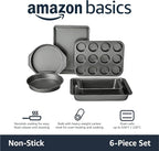 Amazon Basics 6 Piece Nonstick Carbon Steel Bakeware Set - Image 2