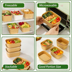 DI QIU REN 50-Pack 25oz Paper Bowls, Disposable Food Containers - Image 3