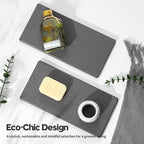 2PCS 10"x 5" Large Bathroom Sink Vanity Trays, Water Absorbing Diatomite Stone - Image 7