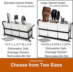 Czlizdyt Large Kitchen Utensil Holder, Drainage Utensil Caddy - Image 7