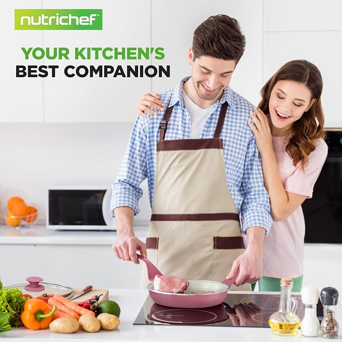 NutriChef 54-Piece Kitchen Cookware Set – Complete Non-Stick Ceramic Pots and - Image 7