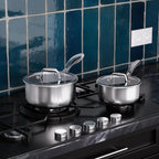 COOKER KING Sauce Pan Set, 1.5 QT & 2 QT Saucepan - Image 5