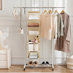 MAX Houser 6 Tier Shelf Hanging Closet Organizer, Cloth Hanging Shelf - Image 4