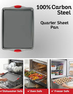 Boxiki Kitchen Nonstick Baking Sheet Pan – Heavy-Gauge Carbon Steel, and - Image 7