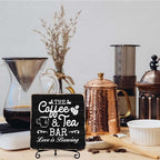 Coffee Bar Sign, Love is Brewing Farmhouse Tabletop Decor, Coffee and Tea Lover - Image 7