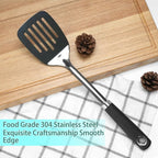 Metal Spatula, Stainless Steel Slotted Turner - Image 4