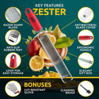 Lemon Zester & Parmesan Cheese Grater - Image 5