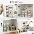 8 Pack Small Clear Stackable Acrylic Storage Boxes Storage Drawers, Storage - Image 8