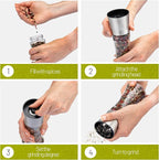ZOLMER® Premium Stainless Steel Salt and Pepper Grinder Set manual | Adjustable - Image 5