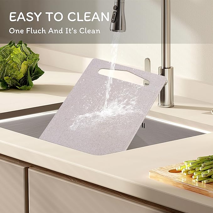 3PCS Cutting Board for Kitchen, Wheat Straw Fiber Cutting Board, Dish Washer - Image 5