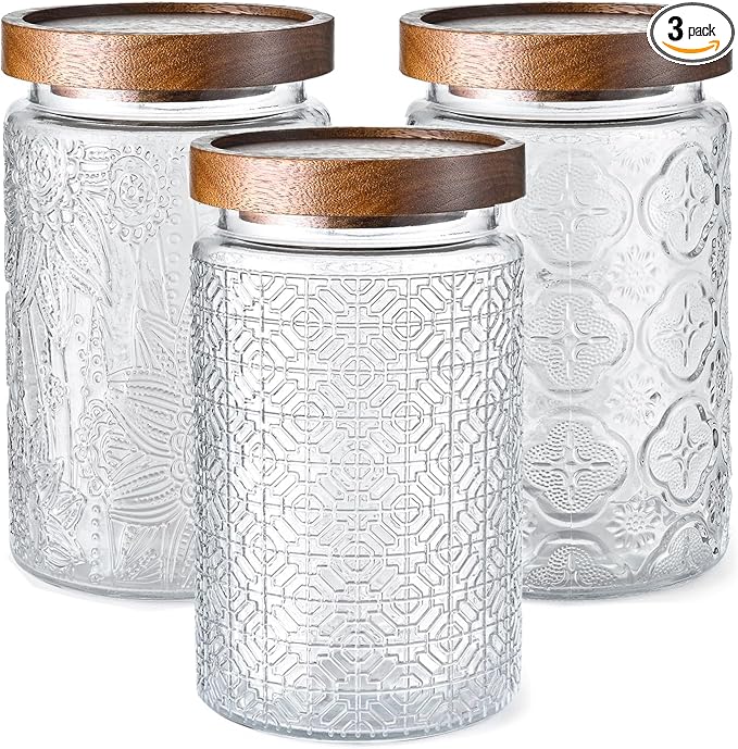 Adodeen 3-Pack 32oz Glass Jar by Unknown