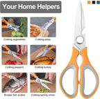 3-Pack Kitchen Shears Heavy Duty All Purpose Stainless Steel Scissors - Image 4