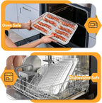 TeamFar Baking Pan with Rack Set, Stainless Steel Cookies Sheet Baking Tray Pan - Image 7