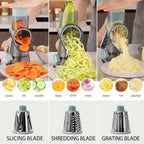 Cheese Grater Hand Crank Rotary Vegetables Shredder - Image 3