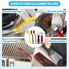 16Pcs Crevice Cleaning Brush Set, Hard Bristle Scrub Brushes Tools - Image 3