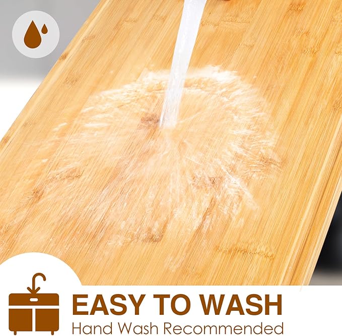 30 x 20 Extra Large Cutting Board, Turkey Carving Board Bamboo Meat Cutting - Image 6