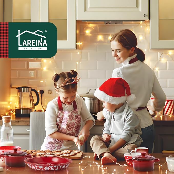Lareina Mini Cocotte - 12oz Ceramic Casserole Dishes - Kitchen Casserole Sets - - Image 9