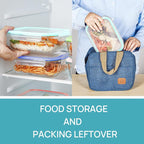 Vtopmart 5Pack 22oz Glass Storage Containers - Image 5